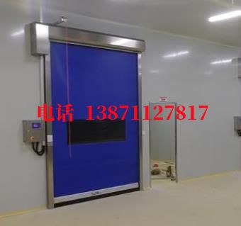 PVC柔性拉链密封快速卷帘门